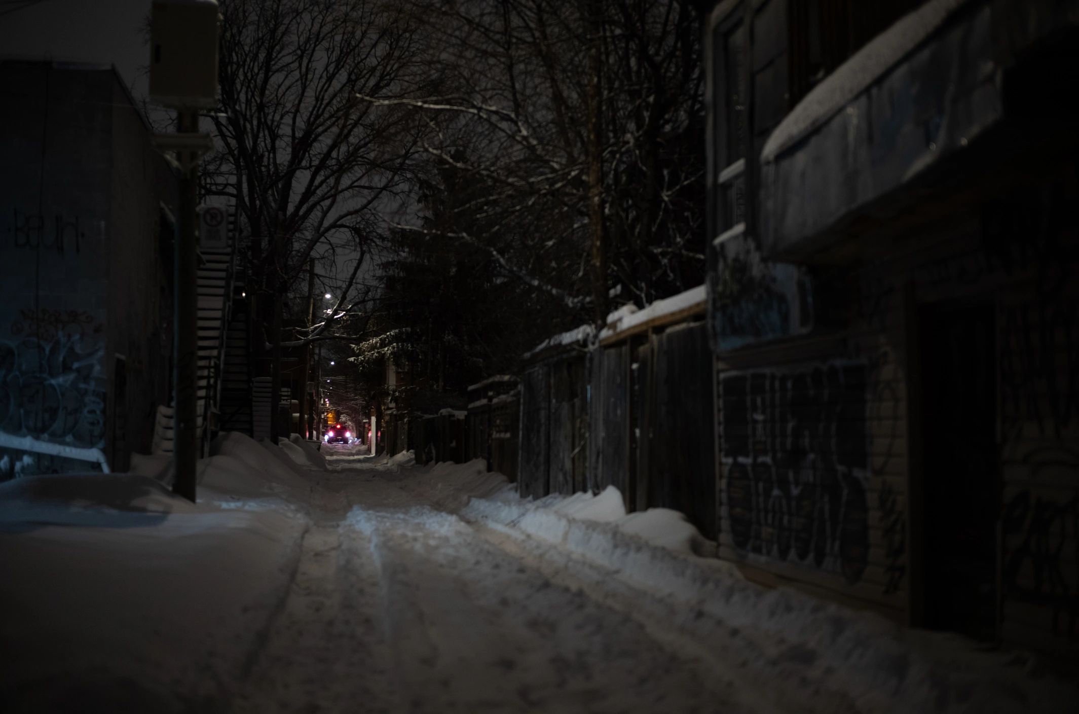 Night alley scene for a cinematic city mission vibe